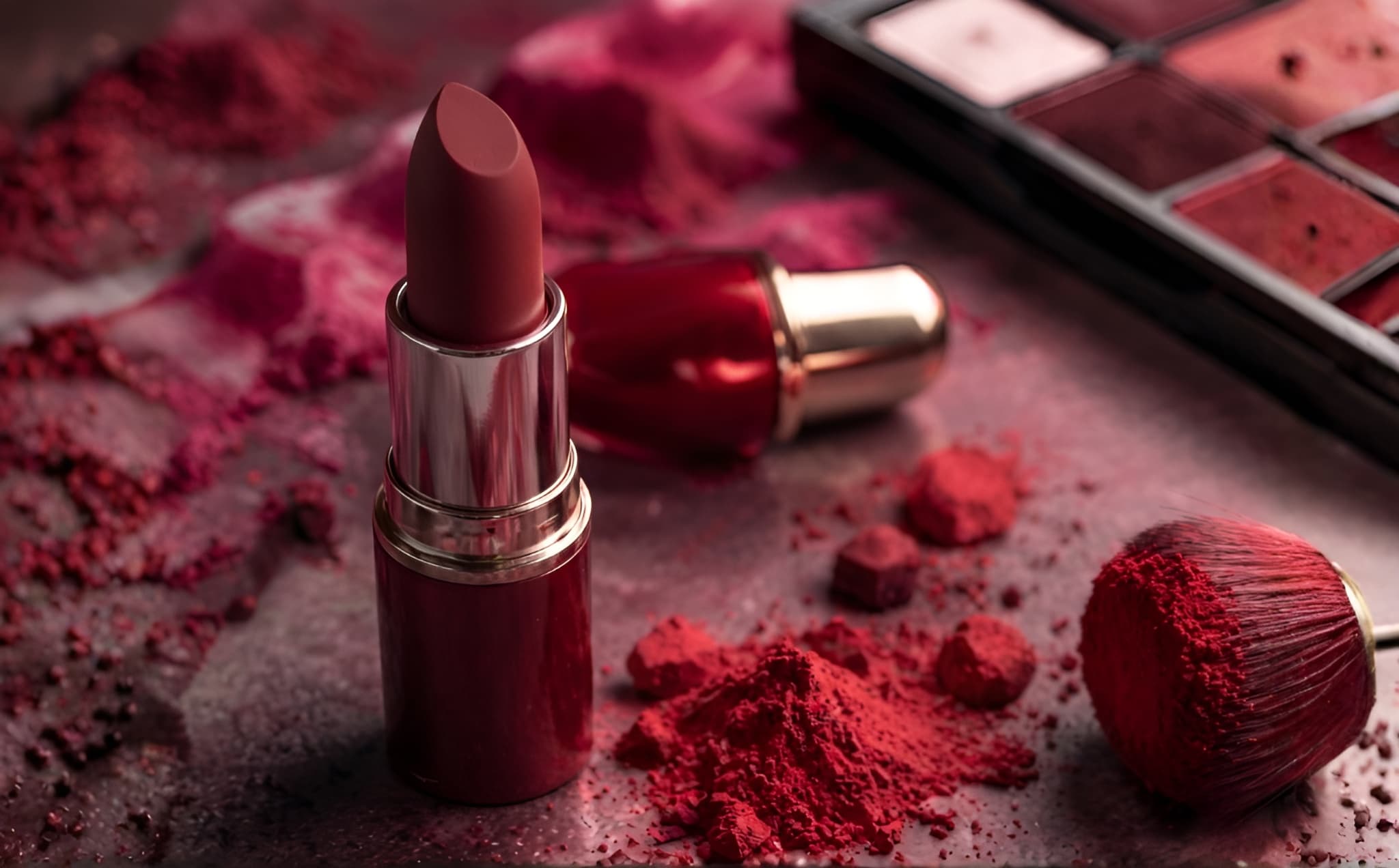 Industria Cosmética — pigmento carmín en labiales y maquillaje