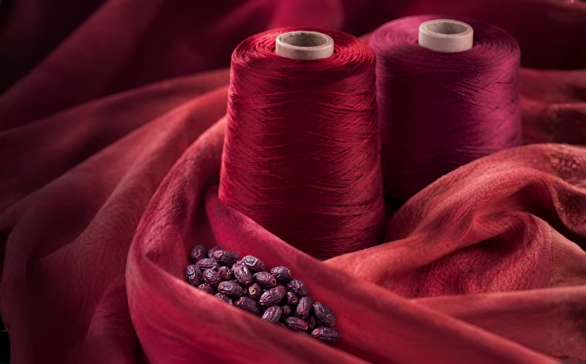 Industria Textil — tintes naturales de cochinilla en fibras